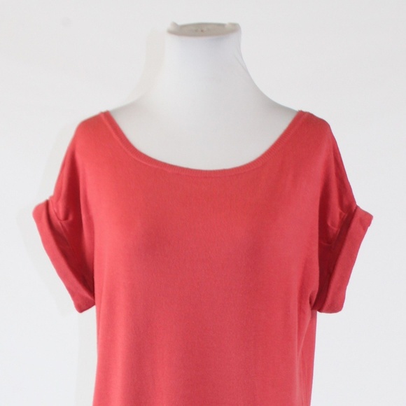 Salmon pink THE LIMITED scoop neck sweater M - Picture 2 of 8